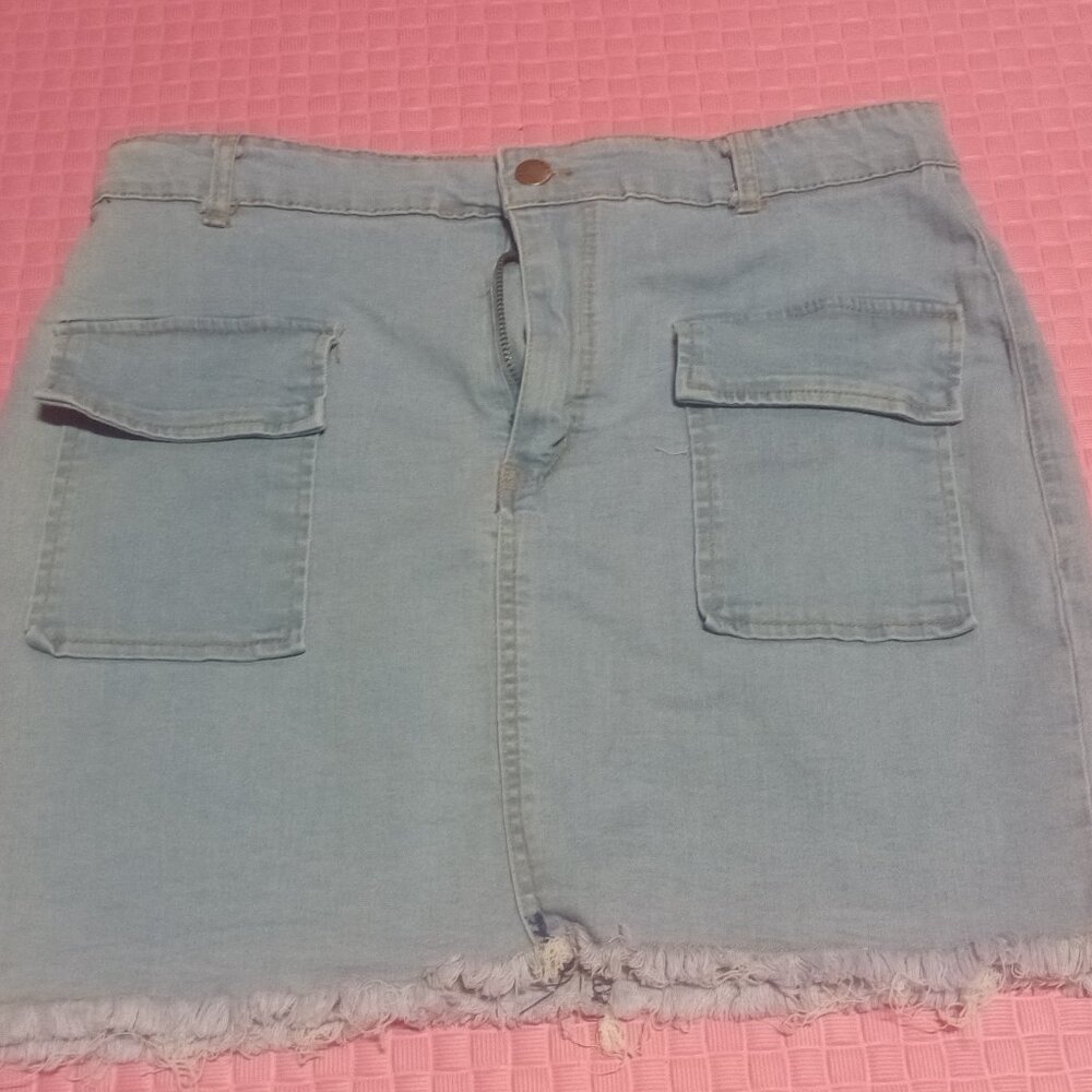 Light Denim Skirt by Daisy